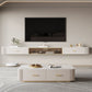 Console multimediale per TV Glam, console multimediale per TV, con 2 cassetti