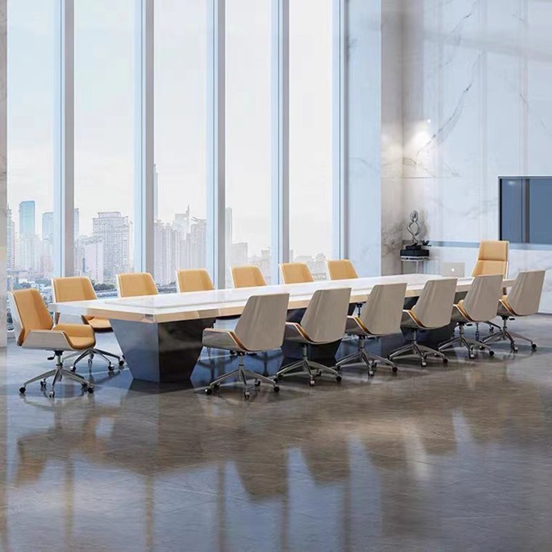 Metal Base Contemporary Armless Desk Chair Ergonomic Mid-Back Office Chair Clearhalo 'furn' 'furn_office_chair' 'Furniture' 'Office Chairs' 'Office Furniture' 'office_chair' 1200x1200_d19edbc3-0ebc-44cb-bf2b-d235121752a7