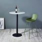 Industrial Black Iron Bar Dining Table Stone Top Engineered Wood Indoor Bistro Table Clearhalo 'Bar Furniture' 'Bar Tables' 'bar_tables' 'furn' 'furn_bar_tables' 'Furniture' 'furniture_bar_tables' 'Kitchen & Dining Furniture' 1200x1200_d1a18a4e-2a5b-4857-ad0a-43d86fb0652f