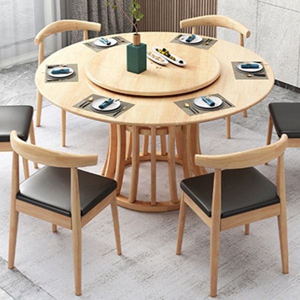 Wood Round Pedestal Dining Table Modern Dining Room Kitchen Home Furniture Clearhalo ' dining_table' 'Dining Tables & Seating' 'Dining Tables' 'furn' 'furn_dining_table' 'Furniture' 'furniture_dining_table' 'Kitchen & Dining Furniture' 'kitchen&dining_furn' 'kitchen' 'kitchen_dining_table' 1200x1200_d1a4cfd1-ed5c-4fb0-ab6e-823177c0f6c2