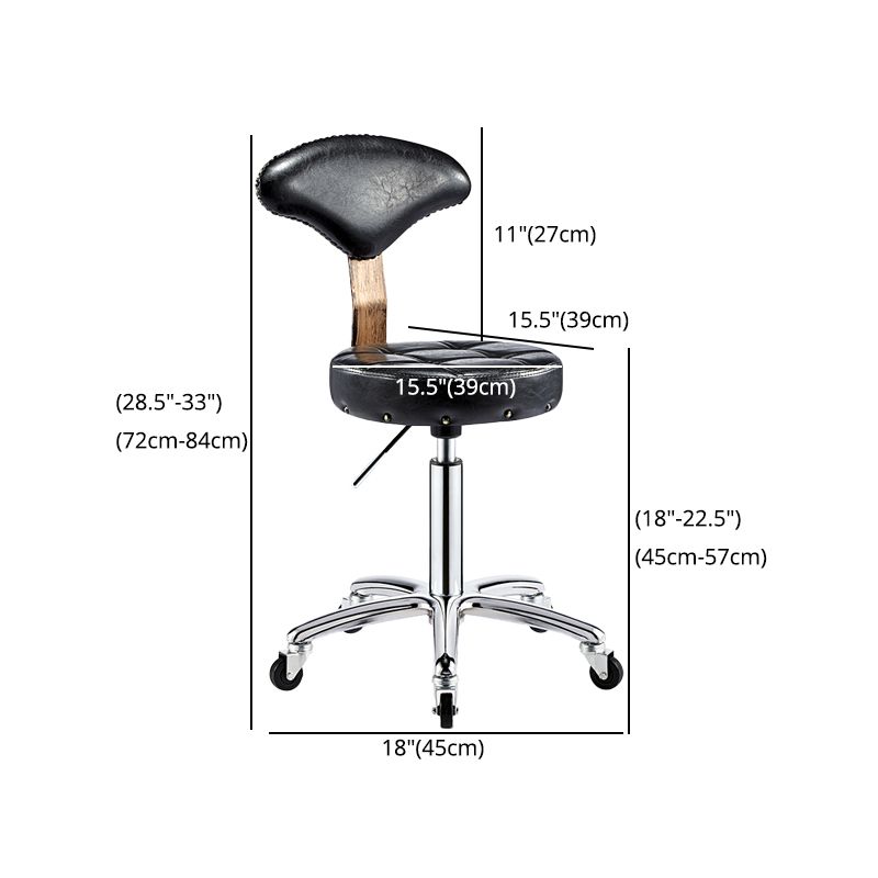 Modern Armless Liftable Counter Stool Iron Bedroom Bar Stool with Cushion and Pedal Clearhalo 'Bar Furniture' 'Bar Stools' 'bar_stools' 'furn' 'furn_bar_stools' 'furniture_bar_stools' 'Kitchen & Dining Furniture' 'kitchen&dining_furn' 'kitchen' 'kitchen_furn' Furniture' 1200x1200_d1a5ddc9-4908-4d7a-9fee-c554e3f81f4c