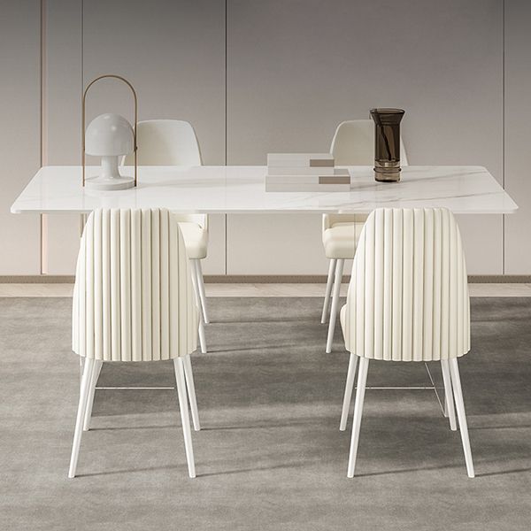 Sintered Stone Top Table Double Pedestal Table for Home Kitchen Dinner Clearhalo 'Dining Tables & Seating' 'Dining Tables' 'dining_table' 'furn' 'furn_dining_table' 'Furniture' 'Kitchen & Dining Furniture' 1200x1200_d1a6c6bf-2563-4e33-9f7b-c02642762c3d