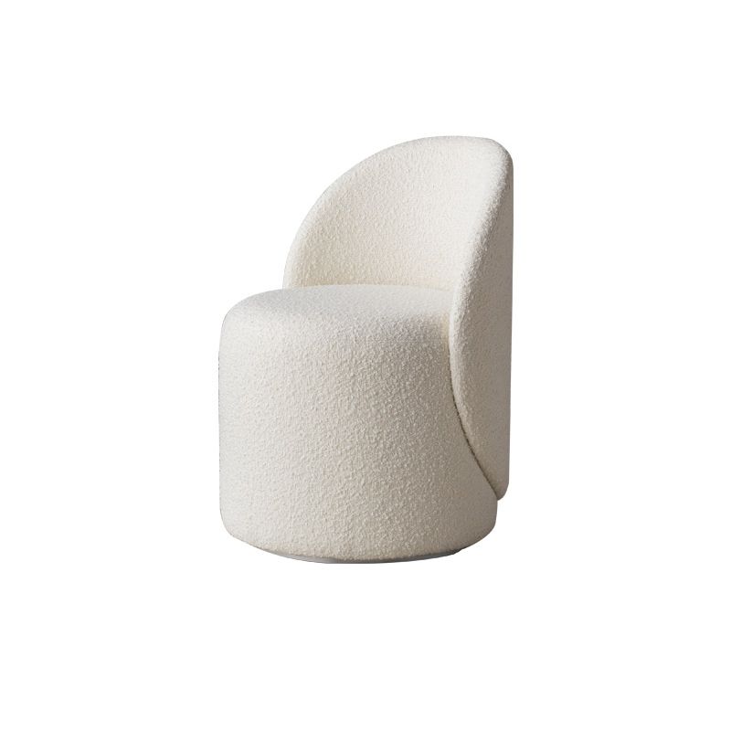 Scandinavian Solid Color Armless Chair Tight Back Accent Chair