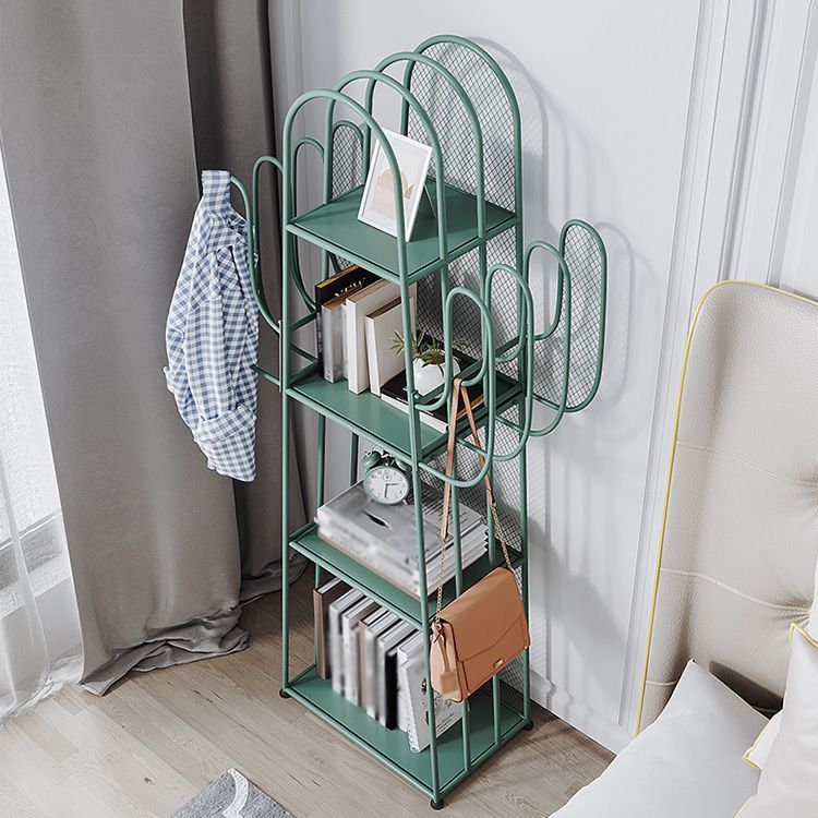Closed Back Metal Bookshelf Scandinavian Style Bookcase for Home Office Clearhalo 'Bookcases' 'furn' 'furn_bookcases' 'Furniture' 'furniture_bookcases' 'kitchen' 'kitchen_bookcases' 'Living Room Furniture' 'Office Furniture' 1200x1200_d1a8a1cc-e281-4ac1-a0b7-2aefb064b259