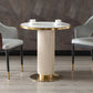 Round Shape Sintered Stone Dining Table Glam Pedestal Table for Dining Room Clearhalo ' dining_table' 'Dining Tables & Seating' 'Dining Tables' 'furn' 'furn_dining_table' 'Furniture' 'furniture_dining_table' 'Kitchen & Dining Furniture' 'kitchen&dining_furn' 'kitchen' 'kitchen_dining_table' 1200x1200_d1a8dada-8e77-4317-be06-285ca8986096