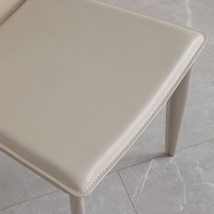 Contemporary Style Dining Chairs Armless Chairs with Metal Legs for Home Clearhalo 'Dining Chairs' 'Dining Tables & Seating' 'dining_chair' 'furn' 'furn_dining_chair' 'Furniture' 'Kitchen & Dining Furniture' 1200x1200_d1a94417-743f-4a7a-8913-5a0829d1307c