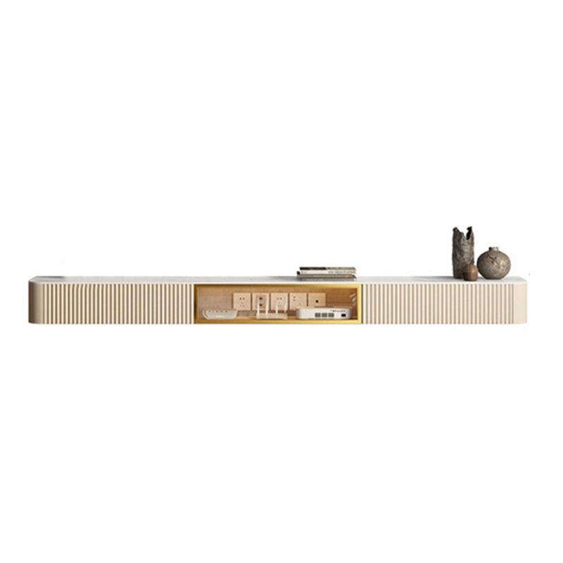 Glam Stone TV Media Stand Enclosed Storage White TV Stand for Living Room Clearhalo 'furn' 'furn_tv_stands_entertainment_centers' 'Furniture' 'Living Room Furniture' 'TV Stands & Entertainment Centers' 'TV Stands & Media Storage Furniture' 'tv_stands_entertainment_centers' 1200x1200_d1a9bfca-d97e-4b07-ac0e-c394ff859996