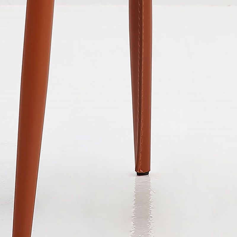 Saddle Leather Designer Style Home Side Chair Parsons Matte Finish Dining Chair (Set of 2) Clearhalo ' kitchen&dining_furn' 'Dining Chairs' 'Dining Tables & Seating' 'dining_chair' 'furn' 'furn_dining_chair' 'Furniture' 'furniture_dining_chair' 'Kitchen & Dining Furniture' 'kitchen' 1200x1200_d1a9c808-4f53-4c12-b89f-78b4cb125135