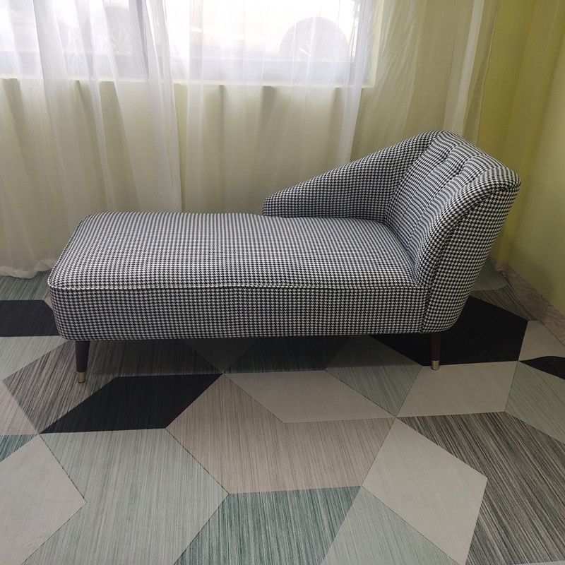 Contemporary One Armed Chaise Recessed Arms Accent Chair for Living Room Clearhalo 'Chairs & Seating' 'Chaise Lounge' 'chaise_lounge' 'furn' 'furn_chaise_lounge' 'Furniture' 'Living Room Furniture' 1200x1200_d1aafa4d-709a-4e91-92a7-d437a363a34d