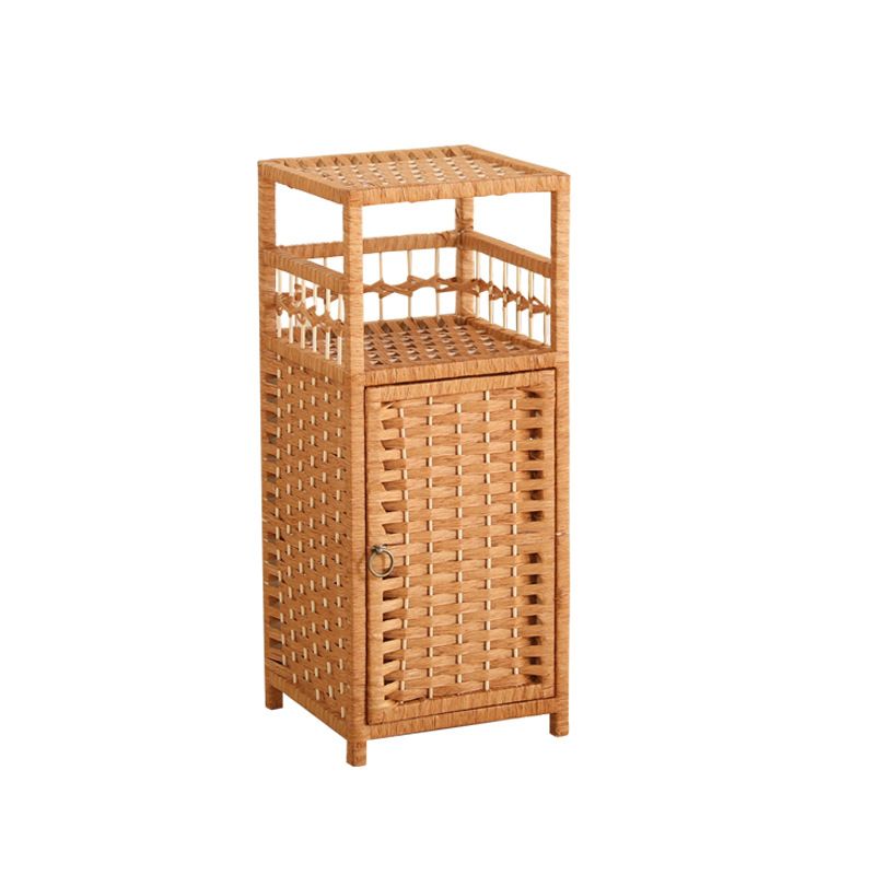 モダンなスタイルのベッドサイドテーブルラタン素材マルチ - カラー選択4脚ナイトスタンド