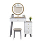 Solid Wood Makeup Vanity Desk Modern Makeup Vanity Desk Table with 4 Drawers
