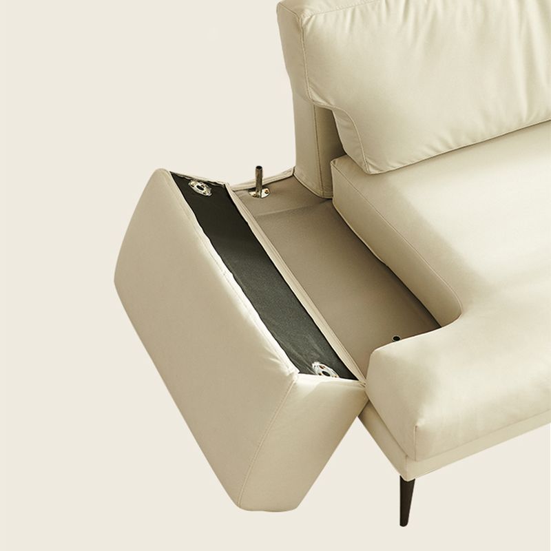 Stain Resistant Faux Leather Sofa Recessed Arm Cushions Settee Couch Clearhalo 'furn' 'furn_sofas' 'Furniture' 'Living Room Furniture' 'Sofa' 'sofas' 1200x1200_d1ae703b-ccea-4738-97af-257332e0eb89