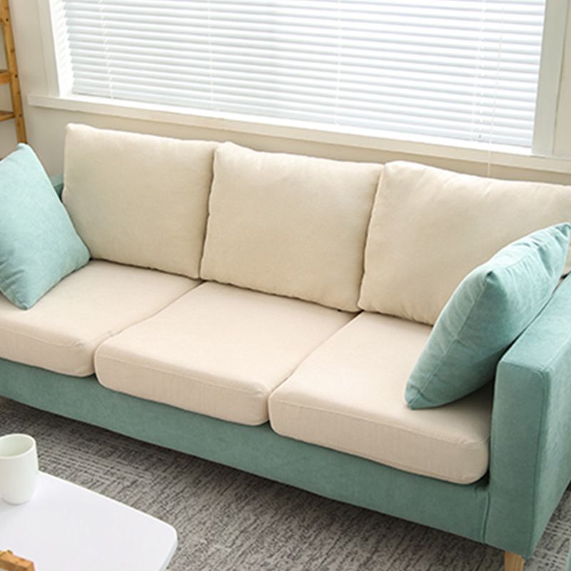 24" Wide Contemporary Sofa Fabric Square Arm 2 Seater Seating