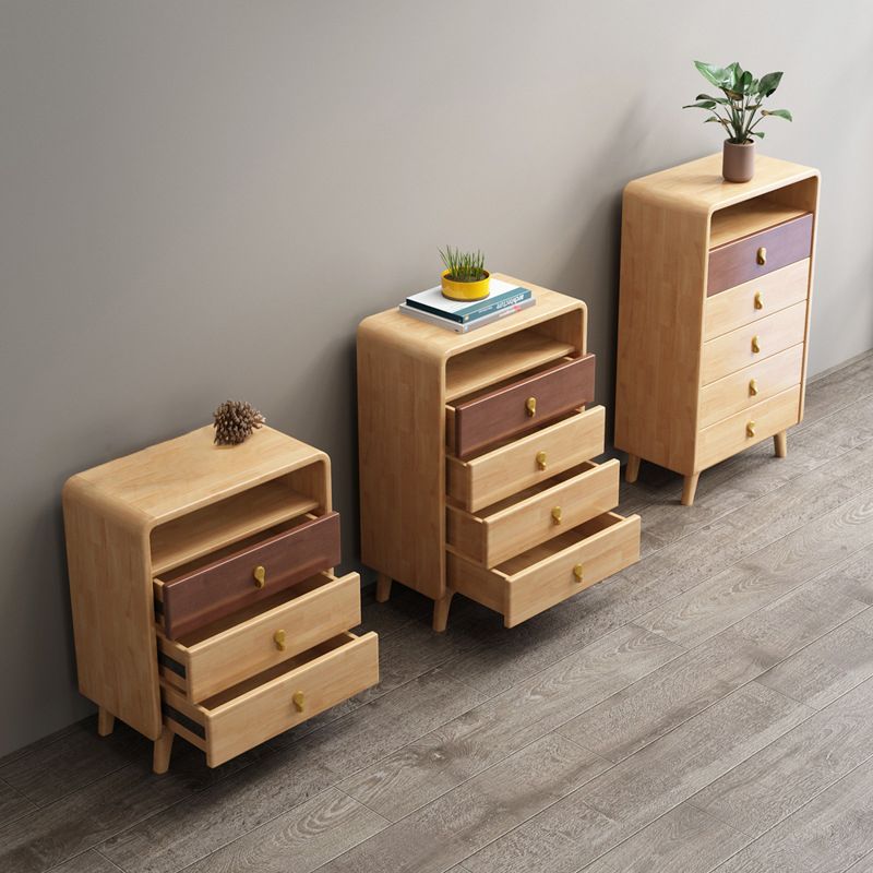 Modern & Contemporary Chest Rubberwood with Drawer Rectangle Accent Chest Clearhalo 'Cabinets & Chests' 'cabinets_chests' 'furn' 'furn_cabinets_chests' 'Furniture' 'Living Room Furniture' 1200x1200_d1aeee2f-b913-4545-9446-dc61487848be
