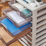 Zeitgenössische Schubladen Kabinett Castors Cabinet für Zuhause oder Büro