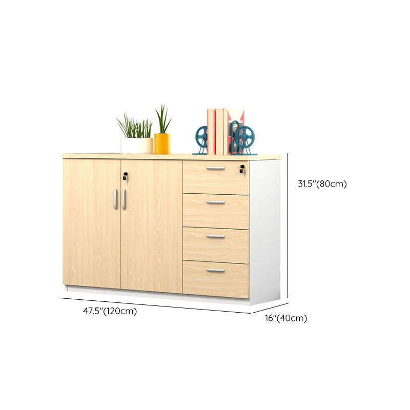 Contemporary Storage Filing Cabinet Wooden Frame Drawers Filing Cabinet Clearhalo 'Filing Cabinets' 'filling_cabinets' 'furn' 'furn_filling_cabinets' 'Furniture' 'Office Furniture' 1200x1200_d1b10934-08c8-4965-80f0-e37d792764a2