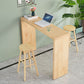 Modern Solid Wood Counter Wine Table Rectangle Fixed Table Indoor Patio Bar Table Clearhalo 'Bar Furniture' 'Bar Tables' 'bar_tables' 'furn' 'furn_bar_tables' 'Furniture' 'furniture_bar_tables' 'Kitchen & Dining Furniture' 1200x1200_d1b3aa28-94c1-4bab-aa1f-60223c2ca399