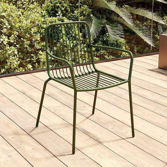 Outdoor Patio Arm Chair Metal Industrial Chairs with Slat Back Clearhalo 'Dining Chairs' 'Dining Tables & Seating' 'dining_chair' 'furn' 'furn_dining_chair' 'Furniture' 'Kitchen & Dining Furniture' 1200x1200_d1b48fed-b880-4a86-a2e6-f8d5d15b9f03