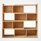 Engineered Wood Standard Bookshelf Contemporary Closed Back with Shelves