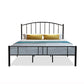 Arched Open-Frame Metal Bed 41" H Bed With Headboard and Footboard Clearhalo 'Bedroom Furniture' 'Beds' 'furn' 'furn_beds' 'Furniture' 1200x1200_d1b4f10e-eeb9-448a-96e4-2cb1f88eccb7