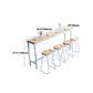 Industrial Bar Table 42-inch Height Original Wood Top Metal Base Bistro Table, Only Table Clearhalo 'Bar Furniture' 'Bar Tables' 'bar_tables' 'furn' 'furn_bar_tables' 'Furniture' 'furniture_bar_tables' 'Kitchen & Dining Furniture' 'kitchen&dining_furn' 'kitchen' 1200x1200_d1b5c89e-7ce9-483a-88bf-8c32b8138c94