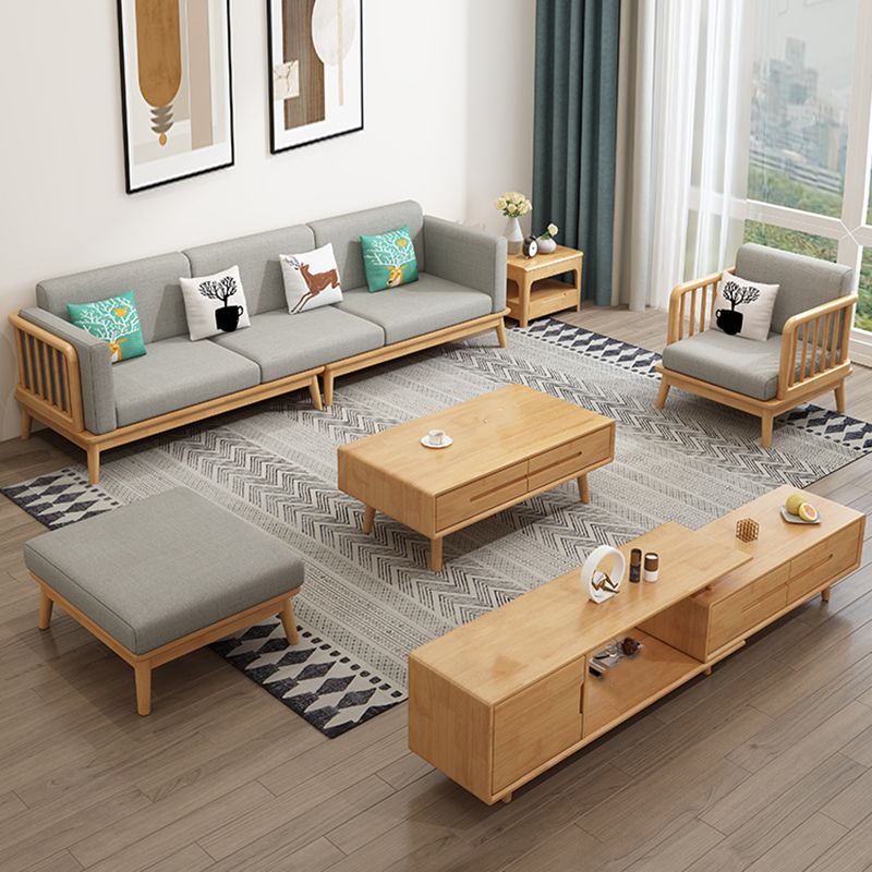 Linen Cushions Modern Sofa 31"W Square Arm Sofa for Living Room Clearhalo 'furn' 'furn_sofas' 'Furniture' 'Living Room Furniture' 'Sofa' 'sofas' 1200x1200_d1b73b0c-9fd6-4471-a713-ad380acddc47