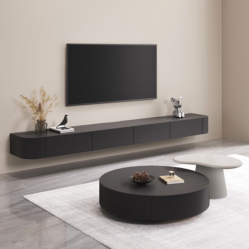 12" W Modern TV Media Stand Wall-mounted TV Stand Console with Drawers Clearhalo 'furn' 'furn_tv_stands_entertainment_centers' 'Furniture' 'Living Room Furniture' 'TV Stands & Entertainment Centers' 'TV Stands & Media Storage Furniture' 'tv_stands_entertainment_centers' 1200x1200_d1b85844-9334-4d0b-ba97-964d50d9964c