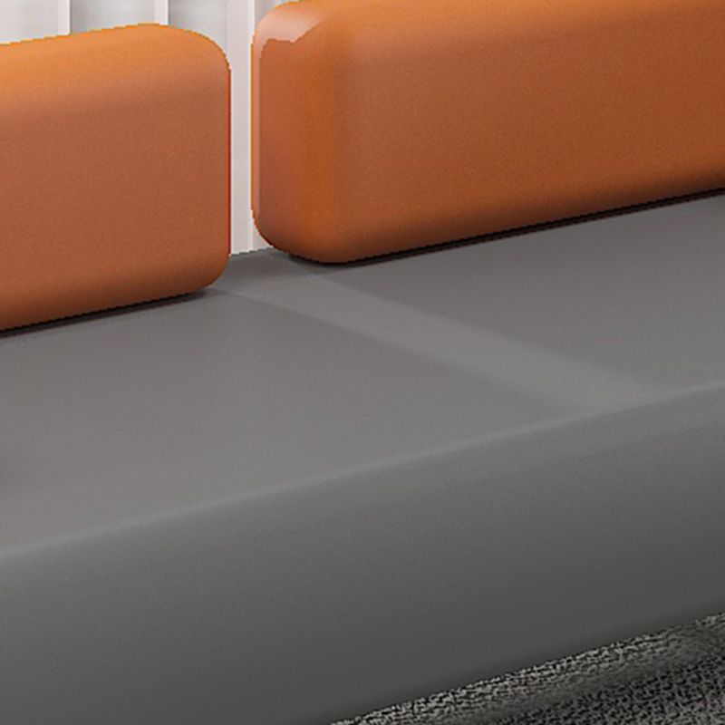 フェイクレザーソファ30.70 "d x 29.52" hリビングルーム用のタキシードアームソファ