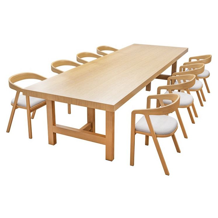 Scrivania per ufficio in legno naturale naturale contemporaneo scrivania di base in legno per ufficio a casa