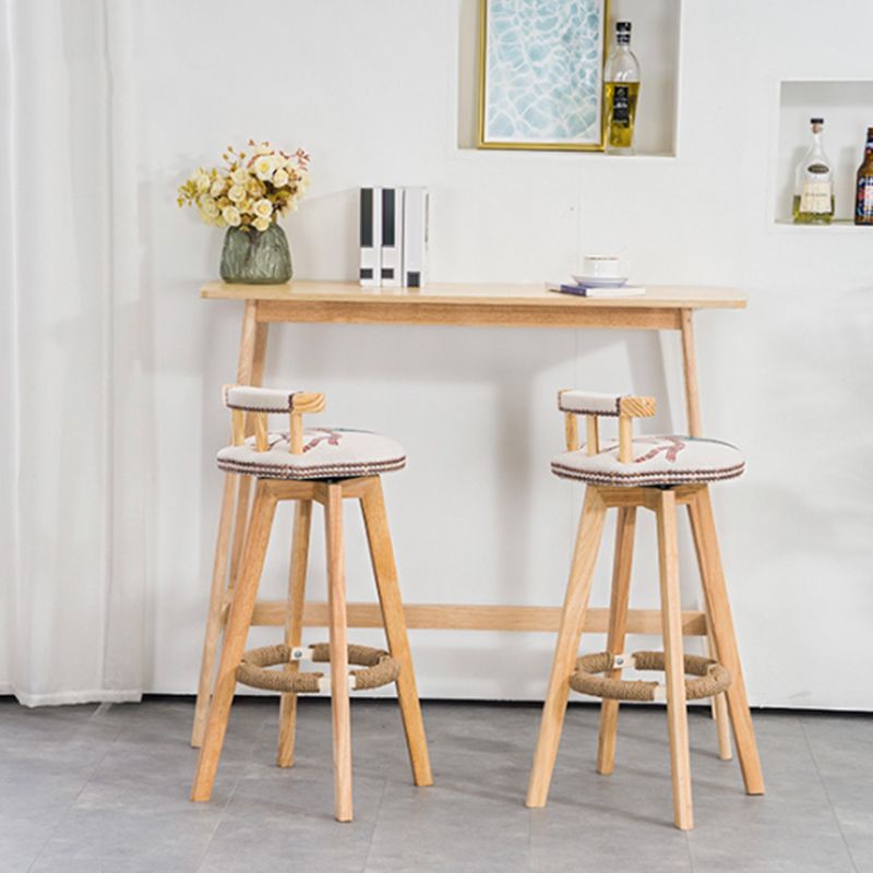 Modern vast hout bistro accent eettafel rechthoek indoor patio balk tafel
