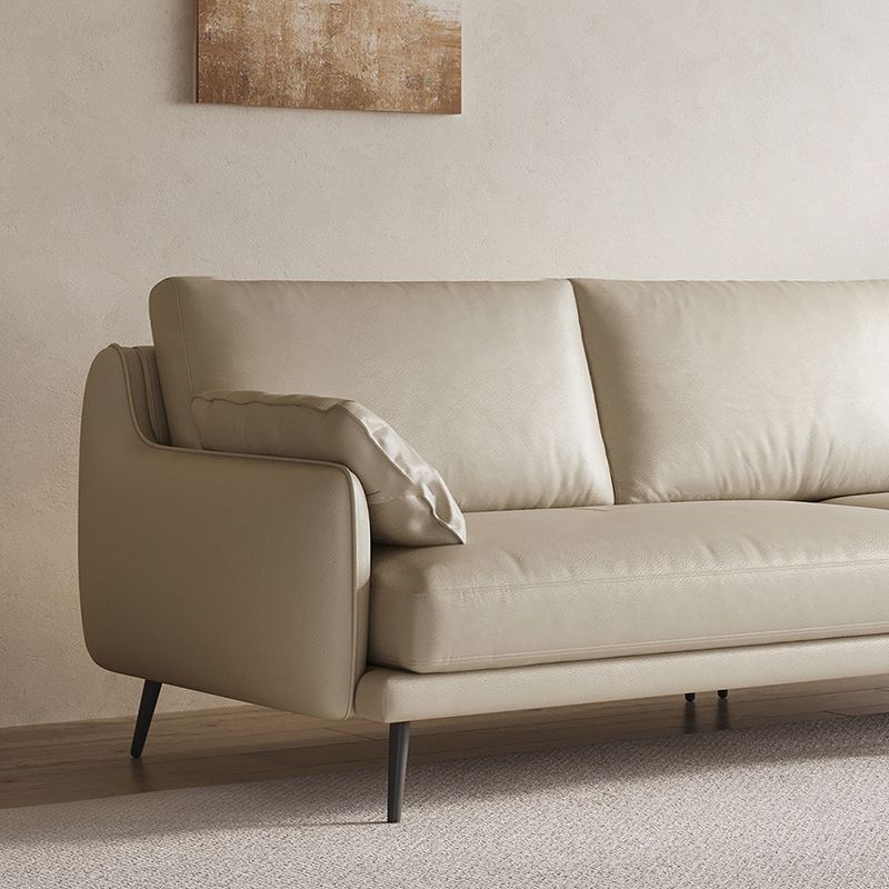 Pouvoir en cuir véritable canapé arrière 31,49 "H