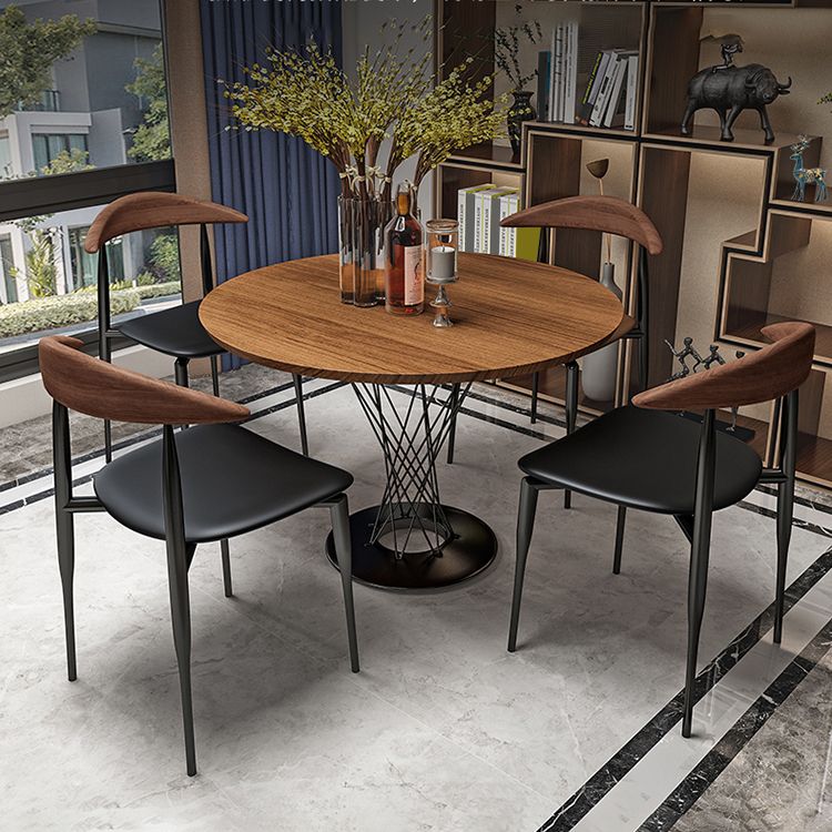 Contemporary Kitchen Metal Square Dining Chair Open Back Dining Side Armless Chair Clearhalo ' kitchen&dining_furn' 'Dining Chairs' 'Dining Tables & Seating' 'dining_chair' 'furn' 'furn_dining_chair' 'Furniture' 'furniture_dining_chair' 'Kitchen & Dining Furniture' 'kitchen' 1200x1200_d1bc0ffe-29d1-408b-a9da-50d7c9d2f49f