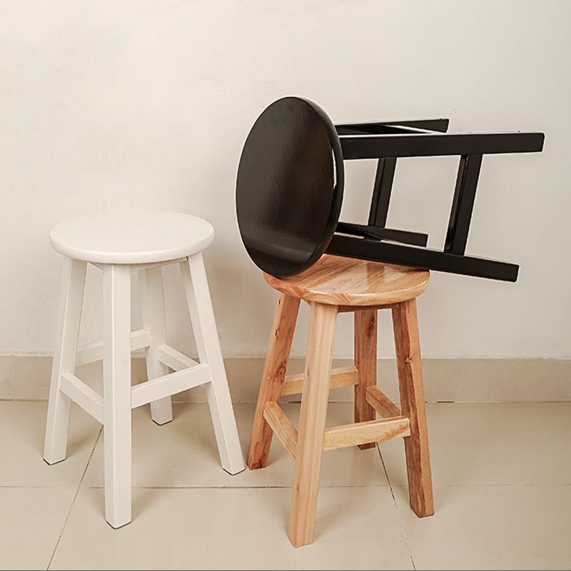 Modern Armless Backless Counter Stool Wood Household Bar Stool with Pedal Clearhalo 'Bar Furniture' 'Bar Stools' 'bar_stools' 'furn' 'furn_bar_stools' 'furniture_bar_stools' 'Kitchen & Dining Furniture' 'kitchen&dining_furn' 'kitchen' 'kitchen_furn' Furniture' 1200x1200_d1bce78e-c203-4e87-be38-7eb8d01b6778