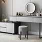 Gray Bedroom Lighted Mirror Vanity Makeup Dressing Table Set Clearhalo 'Bedroom Furniture' 'furn' 'furn_makeup_vanities' 'Furniture' 'Makeup Vanities' 'makeup_vanities' 1200x1200_d1bd0606-bdb8-4453-ba72-b1f2569846df