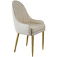 Chaise d'appoint de Style Glam, chaise de salle à manger d'intérieur en cuir pour salon