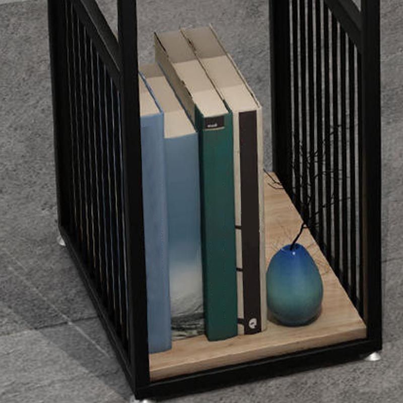 Vaste houten bovenbalktafel industriële balktafel met ijzeren voetstuk