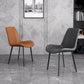 Leather Scandinavian Restaurant Side Chair Parsons Dining Chair with Metal Legs Clearhalo ' kitchen&dining_furn' 'Dining Chairs' 'Dining Tables & Seating' 'dining_chair' 'furn' 'furn_dining_chair' 'Furniture' 'furniture_dining_chair' 'Kitchen & Dining Furniture' 'kitchen' 1200x1200_d1c1133b-292c-483d-a9d0-cf2407f0b5c6