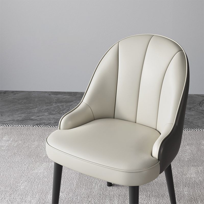 Modern Style Side Chair Leather Parsons Dining Chair for Dining Room Clearhalo 'Dining Chairs' 'Dining Tables & Seating' 'dining_chair' 'furn' 'furn_dining_chair' 'Furniture' 'Kitchen & Dining Furniture' 1200x1200_d1c13733-3364-4202-bf8f-8bfb124b718b