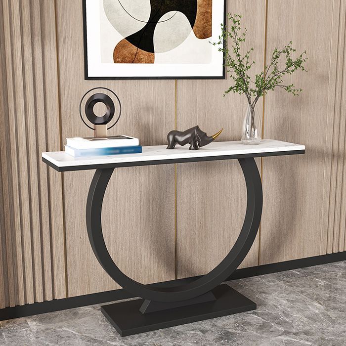 Tabla de acento de consola contemporánea Tabla de consola de sofá rectángulo