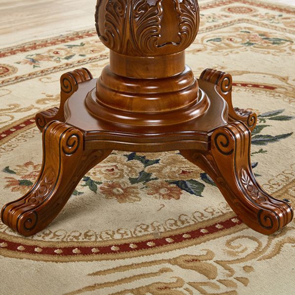 Round 4 Legs Victorian Style Dining Table Sintered Stone Fixed Table for Kitchen Clearhalo ' dining_table' 'Dining Tables & Seating' 'Dining Tables' 'furn' 'furn_dining_table' 'Furniture' 'furniture_dining_table' 'Kitchen & Dining Furniture' 'kitchen&dining_furn' 'kitchen' 'kitchen_dining_table' 1200x1200_d1c3c754-f620-4c80-b566-c2762c8688c5