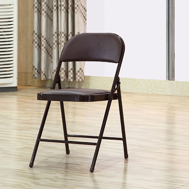 Sedia da ufficio di gestione in pelle moderna sedia da ufficio imbottita senza braccio