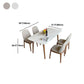 Contemporary Modern Rectangle Stone Table 4 Legs Home Kitchen Dinner Table Clearhalo ' dining_table' 'Dining Tables & Seating' 'Dining Tables' 'furn' 'furn_dining_table' 'Furniture' 'furniture_dining_table' 'Kitchen & Dining Furniture' 'kitchen&dining_furn' 'kitchen' 'kitchen_dining_table' 1200x1200_d1c4bee1-c582-44c2-9fee-5b571cbf833a