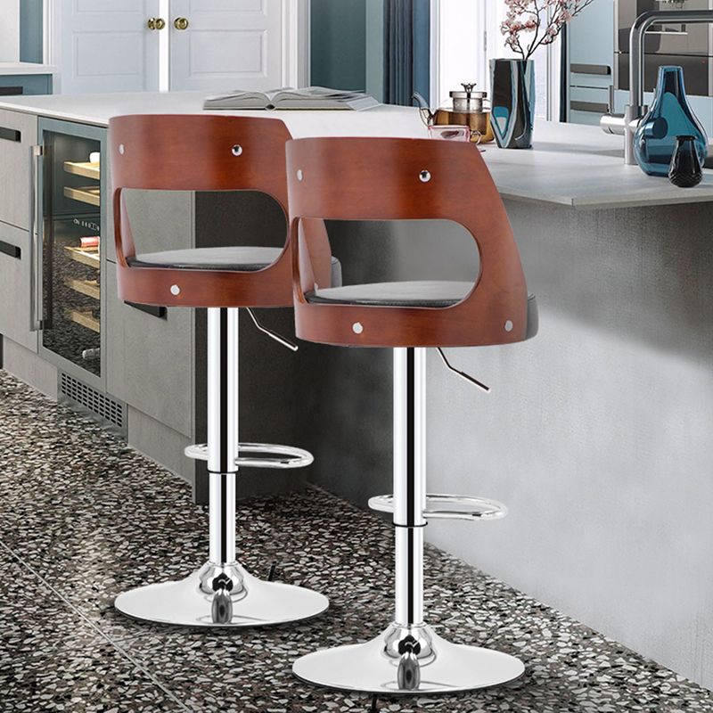 Industrial Style Liftable Bar-stool Metal Counter Bar Stool with Metal Legs for Kitchen Clearhalo 'Bar Furniture' 'Bar Stools' 'bar_stools' 'furn' 'furn_bar_stools' 'Furniture' 'Kitchen & Dining Furniture' 1200x1200_d1c56456-8315-4641-b5ff-4080f5708d24