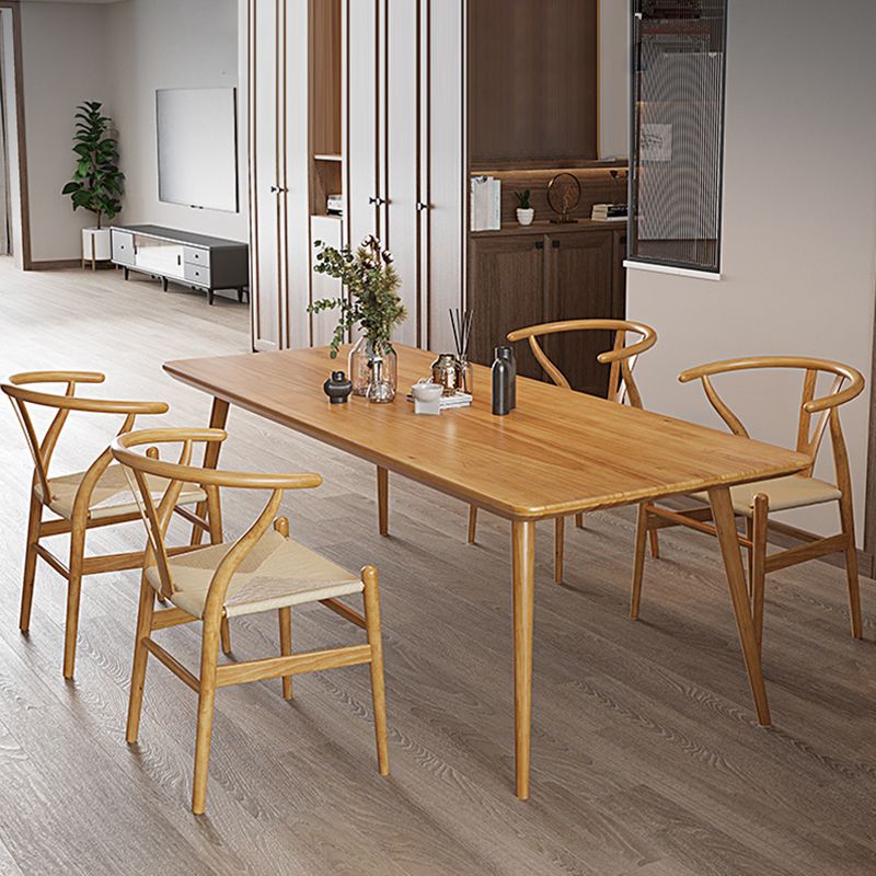 Rectangle 1/4/5 Pieces Dining Set Solid Wood Legs Dining Furniture Set Clearhalo 'Dining Room Sets' 'Dining Tables & Seating' 'dining_room_set' 'furn' 'furn_dining_room_set' 'Furniture' 'Kitchen & Dining Furniture' 1200x1200_d1c6a247-f5c0-4501-9e79-f0e707fa93b2