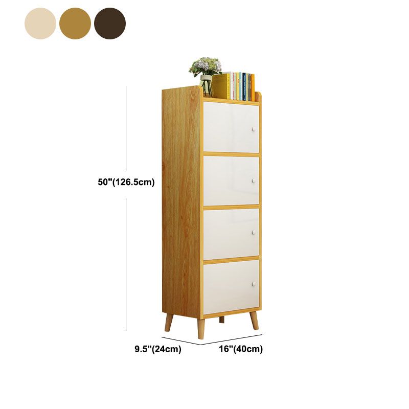 9.4 "W moderne houten boekenplank gesloten achterste plank boekenkast met deuren