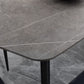 Simplicity Style Sintered Stone Dining Table 4 Legs Carbon Steel Base Rectangle Table for Home Clearhalo ' dining_table' 'Dining Tables & Seating' 'Dining Tables' 'furn' 'furn_dining_table' 'Furniture' 'furniture_dining_table' 'Kitchen & Dining Furniture' 'kitchen&dining_furn' 'kitchen' 'kitchen_dining_table' 1200x1200_d1ca424e-9ff4-4510-b6fe-b118128d2e4b
