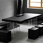 Pine Solid Wood Dining Room Collection Modern Rectangle with Acrylic Double Pedestal Table Clearhalo 'Dining Tables & Seating' 'Dining Tables' 'dining_table' 'furn' 'furn_dining_table' 'Furniture' 'furniture_dining_table' 'Kitchen & Dining Furniture' 'kitchen' 'kitchen_dining_table' 1200x1200_d1cb4db0-b6aa-4d82-a9ed-fd0502d47e28