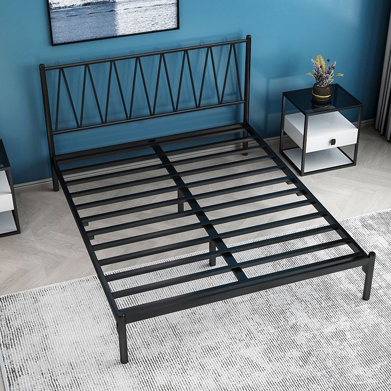 Metal Open-Frame Bed Minimalist Mattress Included Standard Bed Clearhalo 'Bedroom Furniture' 'Beds' 'furn' 'furn_beds' 'Furniture' 1200x1200_d1cb5809-a4e8-494a-afc3-fd4253bea985