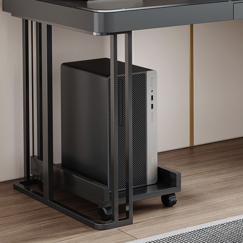 Stone Modern Style Writing Desk Rectangular Shape Office Table with 2-Legs for Office Clearhalo 'furn' 'furn_office_desk' 'Furniture' 'Office Desks' 'Office Furniture' 'office_desk' 1200x1200_d1cbe987-bf47-4575-8300-0c19625eb8fb