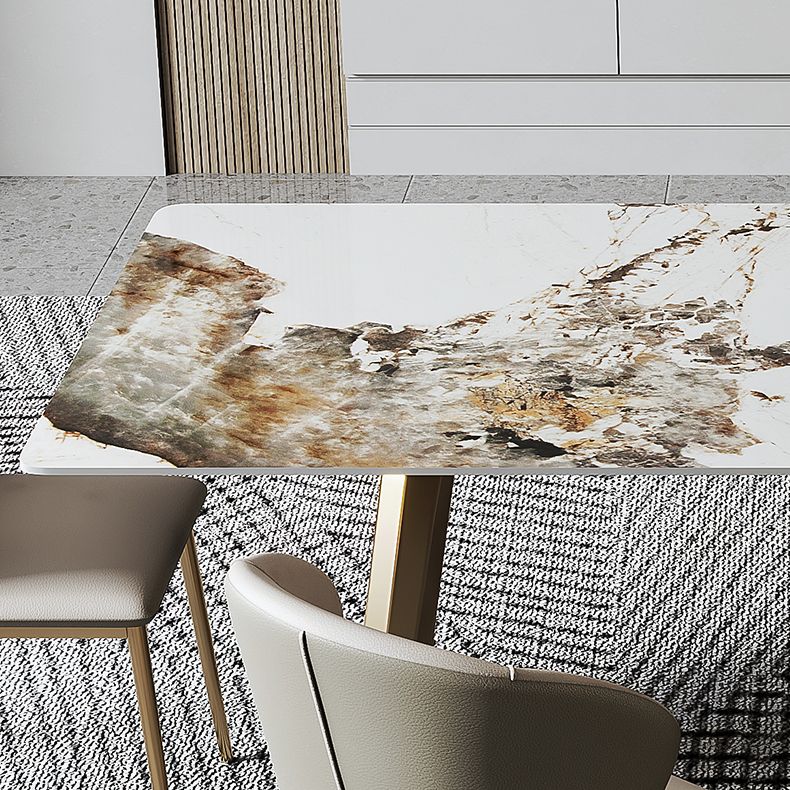 Contemporary Style 1/4/5/6/7 Pieces Furniture Sintered Stone Dining Table Set for Kitchen Clearhalo 'Dining Room Sets' 'Dining Tables & Seating' 'dining_room_set' 'furn' 'furn_dining_room_set' 'Furniture' 'furniture_dining_room_set' 'Kitchen & Dining Furniture' 'kitchen&dining_furn' 'kitchen' 1200x1200_d1cbfc04-30ee-4efc-bdb0-cc7498a890fb